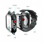 Wholesale Waterproof Shockproof Full Body Case with Built In Screen Protector for Apple Watch 6/5/4/SE [40mm] (Black)